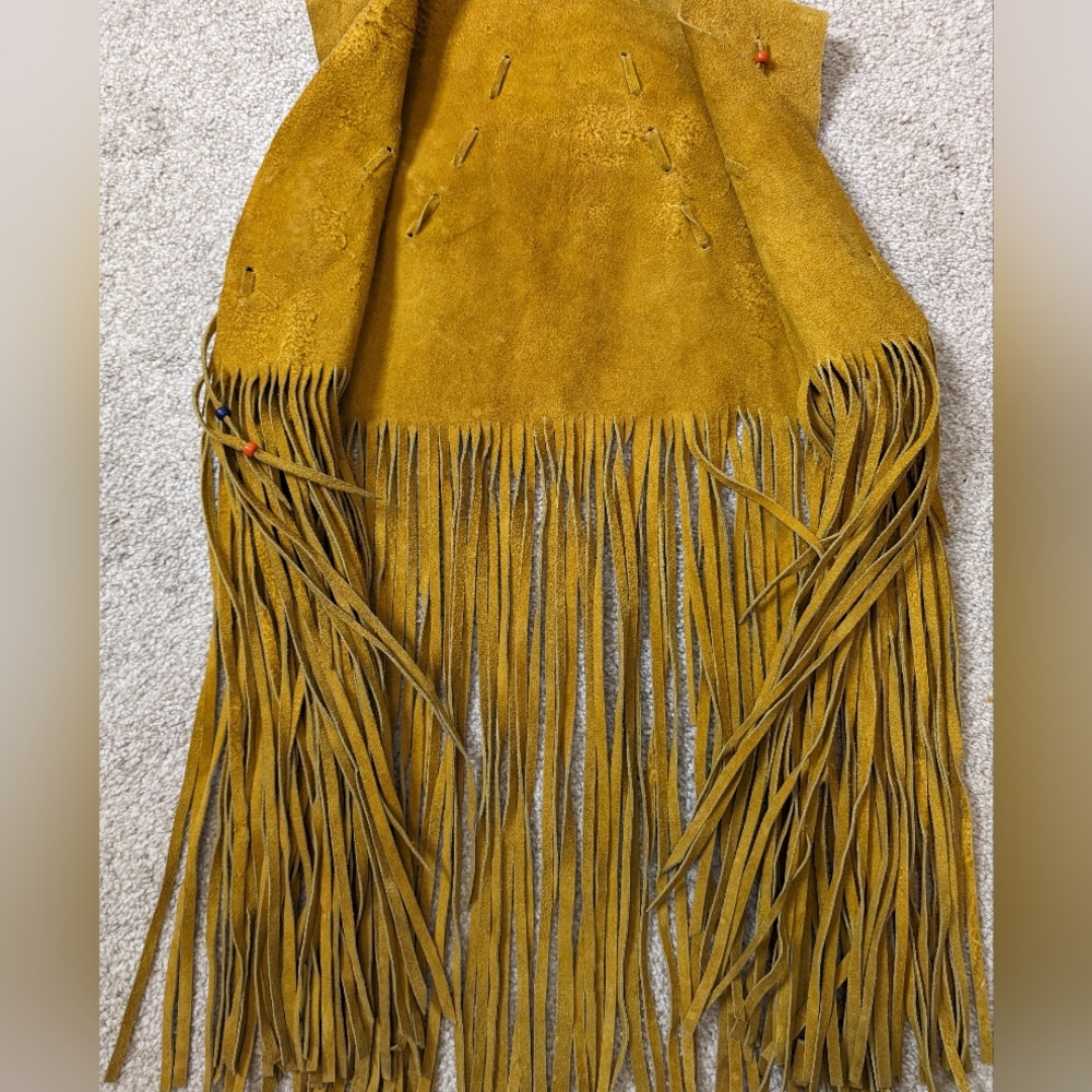 Handmade 1970s leather vest - Picture 8 of 9